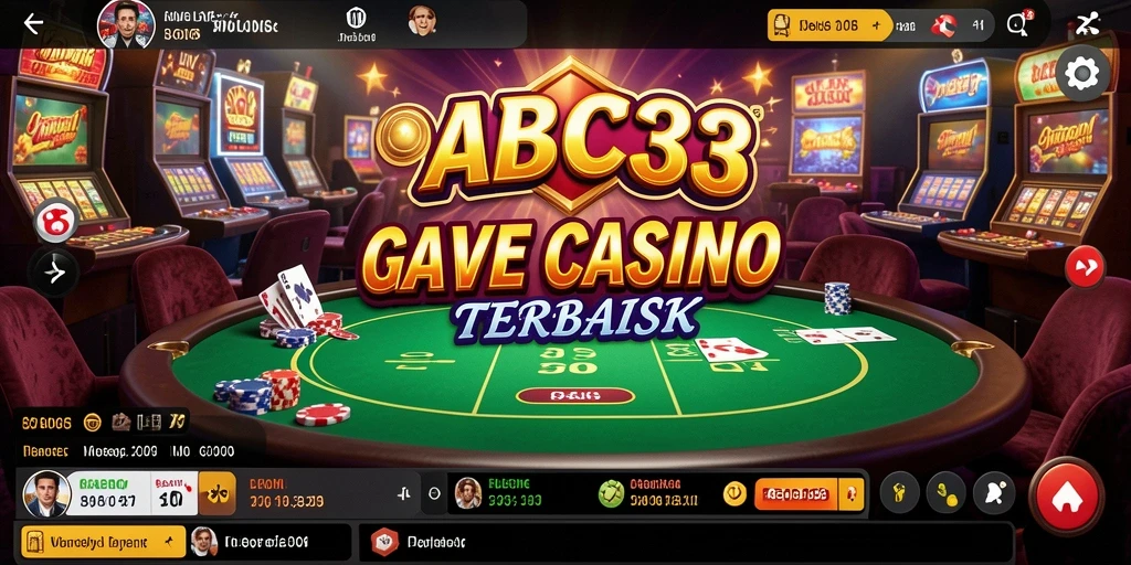 Tampilan gameplay mendebarkan di ABC33 saat bermain Live Casino.