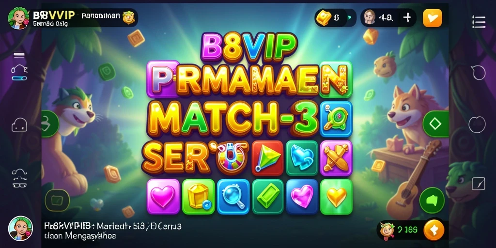 Tampilan gameplay seru dan menantang dari B8VIP.
