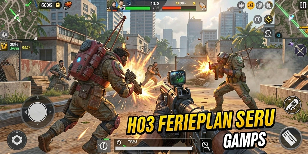 Gameplay seru H03 dalam pertempuran TPS yang intens.