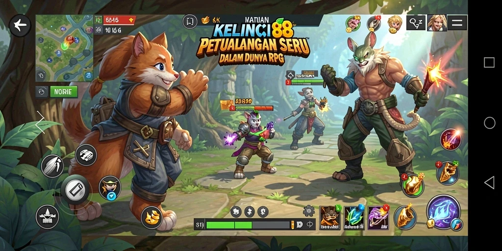 Tampilan gameplay RPG KELINCI88 yang menarik dan penuh aksi.