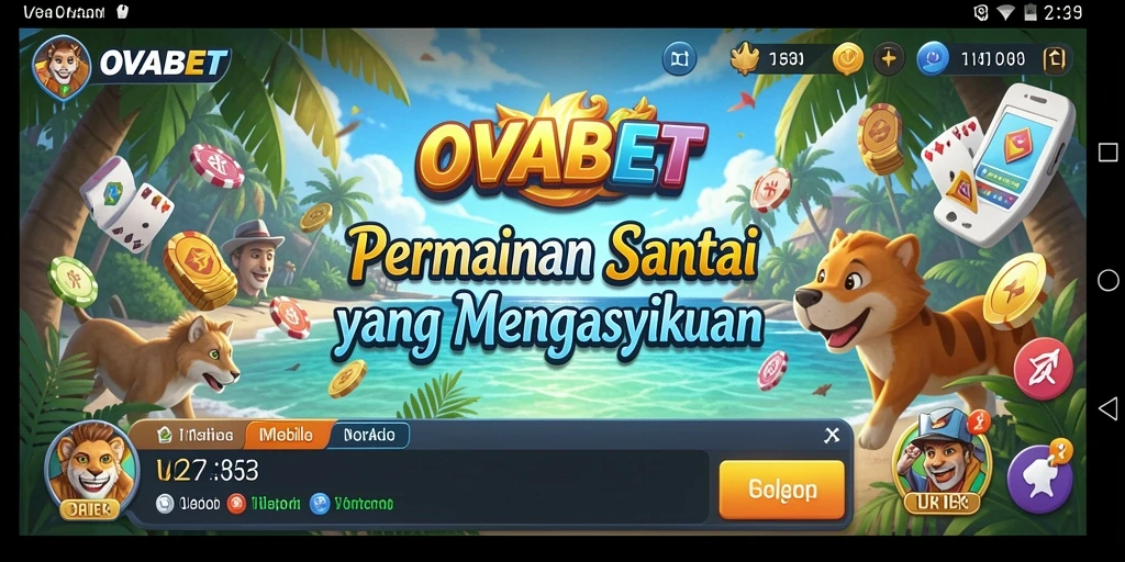 Tampilan gameplay OVABET yang seru dan menghibur.