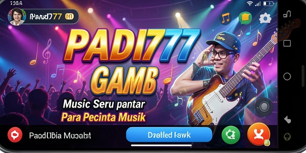 Tampilan gameplay seru saat memainkan lagu favorit di PADI777.