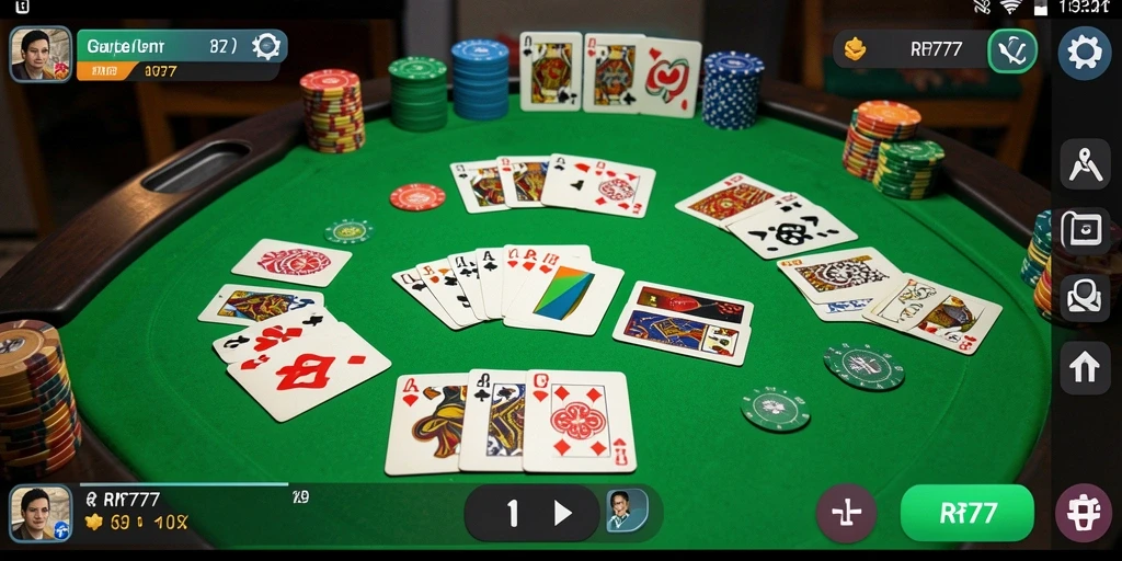 Tampilan gameplay Gaple yang seru dan interaktif.