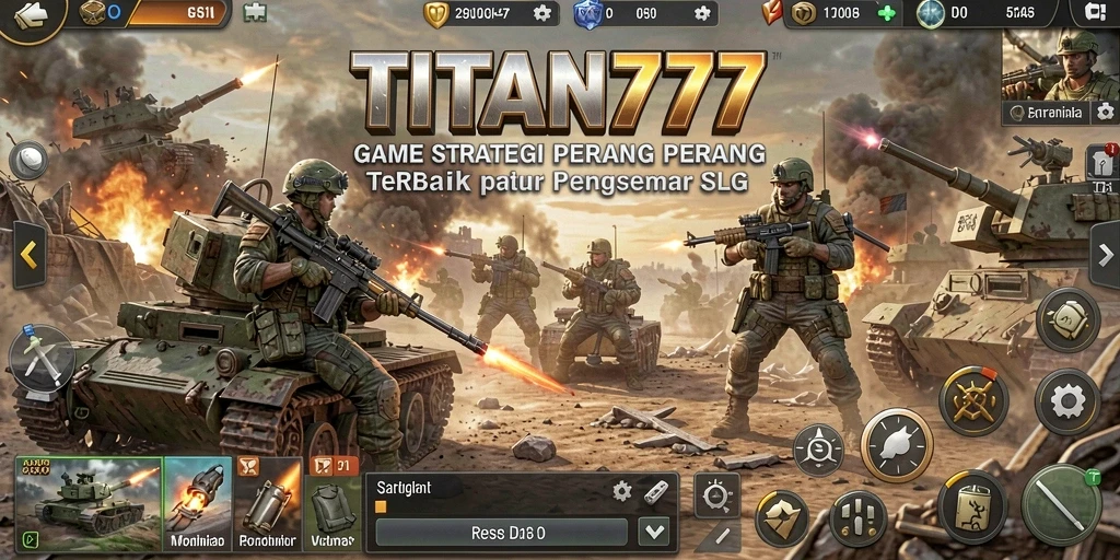 Tampilan screenshot utama dari gameplay TITAN777 yang menarik dan strategis.