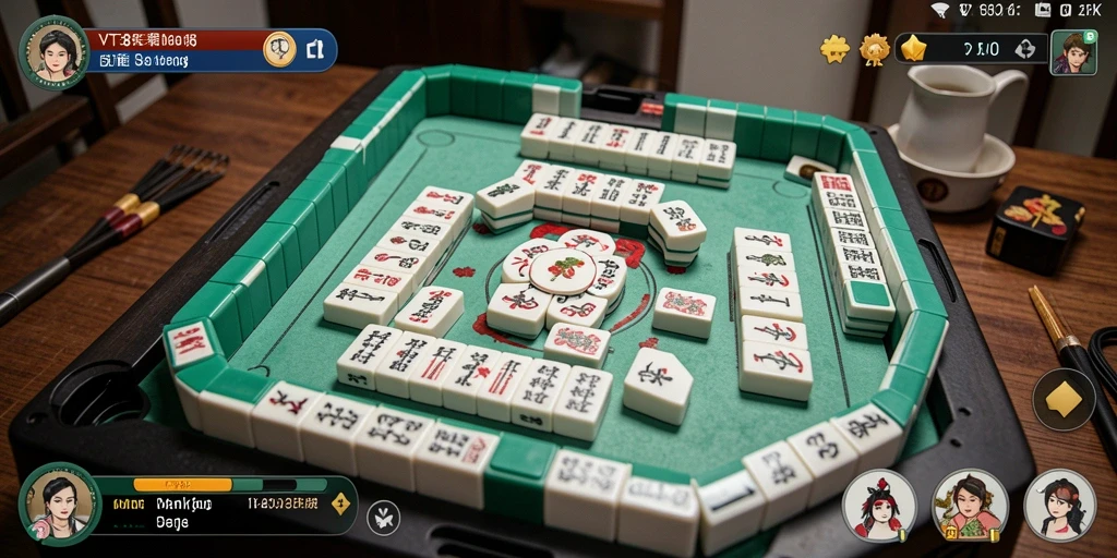 Tampilan gameplay VT38 yang menarik dan penuh warna dari Mahjong.